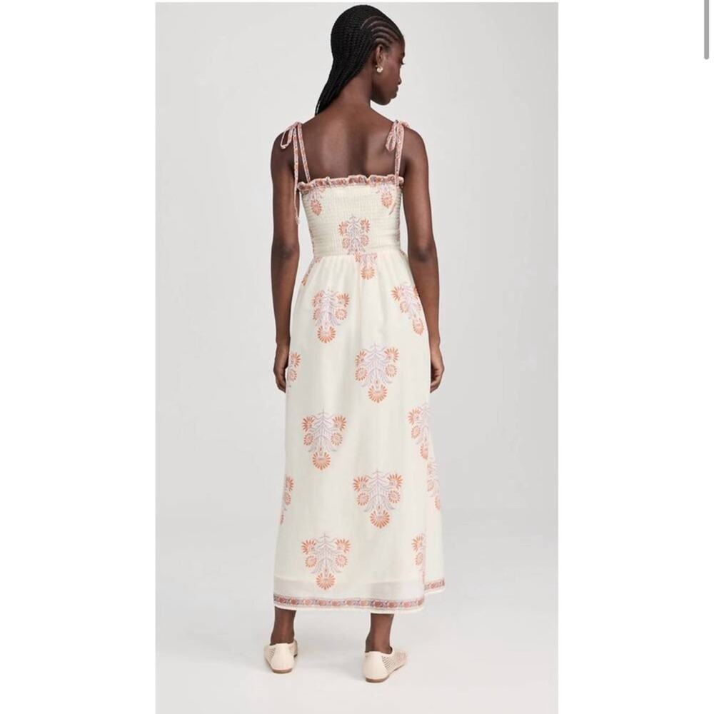 NWT NEW Alix of Bohemia Kaia Papaya Smocked Maxi Dress - Picture 7 of 13